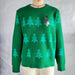 Color-Christmas Tree Jacquard Christmas Sweater Women Casual Pullover Sweater-Fancey Boutique