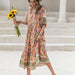 Color-Bohemian Loose Vacation Printing Women Dress-Fancey Boutique