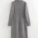 Color-Autumn Korean Loose Socialite High Grade Herringbone Pattern Collar Woolen Coat-Fancey Boutique