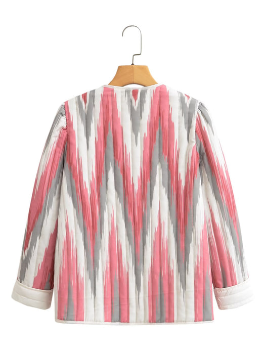 Color-Autumn Zipper French Short Thin Cotton Coat-Fancey Boutique