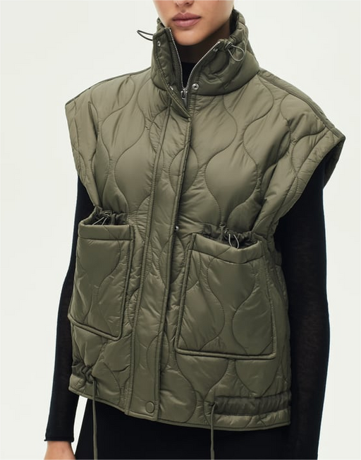 Color-Autumn Women Clothing Street Casual Cotton Padded Jacket Vest Coat-Fancey Boutique