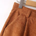 Color-Fall Women Long leeved Corduroy Belt Shirt-Fancey Boutique