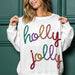 Color-Winter Women Clothing Letter Graphic Crew Neck Long Sleeve Loose Casual Christmas Pullover Sweater-Fancey Boutique