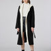 Color-Fake Two Pieces Spliced Long Coat Loose Long Sweater Cardigan Coat-Fancey Boutique