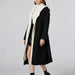 Color-Fake Two Pieces Spliced Long Coat Loose Long Sweater Cardigan Coat-Fancey Boutique