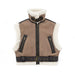 Color-Casual Autumn Double Sided Short Zipper Ornament Vest-Fancey Boutique