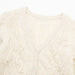 Color-Autumn Winter Women Artificial Decorated Pearls Texture White Knitted Fabric Coat Cardigan Sweater-Fancey Boutique