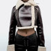 Color-Autumn Winter Faux Shearling Jacket Short Street Sexy Motorcycle Clothing Coat-Fancey Boutique