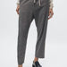 Color-Spring Autumn Gray Herringbone Twill High Waist Wide Leg Trousers-Fancey Boutique