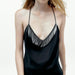 Color-Women Bright Satin Texture Short Vest Top-Fancey Boutique