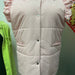 Color-Ladies Autumn Winter down Jacket Casual Stand Collar Buckle Double Pocket Flying Lotus Sleeve Vest-Fancey Boutique