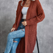 Color-Women Baggy Coat Idle Long Sweater Coat Twist Knitted Cardigan-Fancey Boutique