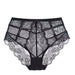 Color-Black-Sexy Seduction Lace Ultra Thin See Through Women High Waist Underwear-Fancey Boutique