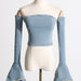 Color-Sexy Short Denim Tube Top Slim Fit Slimming Beautiful Back Tank Top Outerwear Women-Fancey Boutique