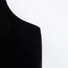Color-Velvet Braces Dress Black Long U Neck Slimming Inner Knitted Dress Women Autumn Winter-Fancey Boutique