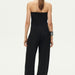 Color-Fall Women Clothing Light Mature Tube Top Linen Blended Jumpsuit-Fancey Boutique
