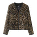 Color-Women Clothing Autumn Winter Personality Street Loose Casual Sequin Crew Neck Coat Small Blazers-Fancey Boutique