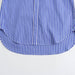 Color-Blue Striped Shirt Women Autumn Loose Inner Wear Simple Striped Shirt Top for Women-Fancey Boutique