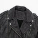 Color-Women Clothing Distressed Effect Faux Leather Motorcycle Jacket Coat-Fancey Boutique