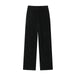 Color-Winter Women Street Elastic Waist Velvet Wide Leg Pants-Fancey Boutique