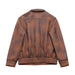 Color-Suede Varsity Jacket Women Spring Autumn Winter Niche Loose Cardigan Brown Jacket Top-Fancey Boutique