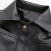 Color-Black Short Leather Jacket Women Autumn Hong Kong Retro Loose Lapels Short Coat-Fancey Boutique
