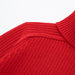 Color-Autumn Winter Red Stand Collar Loose All Match Simple Split Knitted Sweater Women-Fancey Boutique