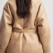 Color-Women Clothing Autumn Winter Cashmere Leather Fur Collar Composite Belt Coat-Fancey Boutique