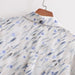 Color-Lightweight Casual Laid Back Common Blue White Printing Dyeing Shirt-Fancey Boutique