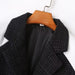 Color-Goods Autumn Winter Star Chanel Coat Double Breasted Color Matching Woolen Jacket-Fancey Boutique