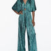 Color-Winter Metal Series Small Pleated Long Jumpsuit-Fancey Boutique