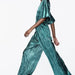 Color-Winter Metal Series Small Pleated Long Jumpsuit-Fancey Boutique