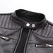 Color-Special Trendy Stand Collar Faux Leather Coat Niche Zipper Ornament Design Solid Color Loose Figure Flattering Women Clothing-Fancey Boutique