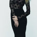 Color-Women Clothing Women All Match Round Neck Solid Color Long Sleeve Slim Slimming Lace Jumpsuit-Fancey Boutique