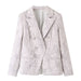 Color-Spring Women Clothing Texture Blazer-Fancey Boutique