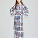 Color-Autumn Winter Vintage Printed Round Neck Split Long Sleeve Personalized dress-Fancey Boutique