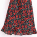 Color-Women Rose Jacquard Printed Slim Waist Fishtail Cami Dress-Fancey Boutique