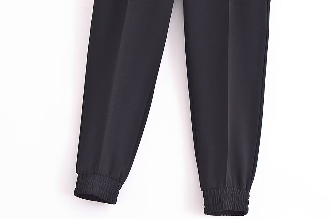 Color-Winter Women Clothing Casual All Match Decorative Waist of Trousers Trousers-Fancey Boutique