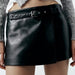 Color-Sexy Faux Leather Shorts Women Autumn Winter V Shaped High Waist All Matching Wide Leg Pants Slim Hip Wrapped Sexy Super Short Shorts-Fancey Boutique