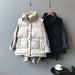 Color-Winter Cotton Vest Women Loose Collared Vest Sleeveless Cotton Coat Jacket Women-Fancey Boutique