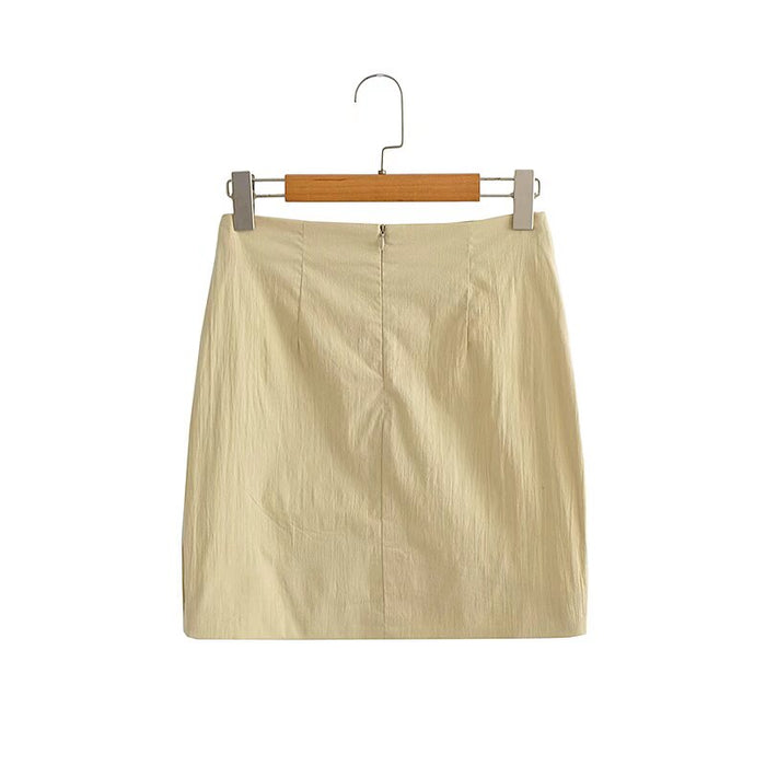 Color-Women Summer Solid Hip Skirt-Fancey Boutique