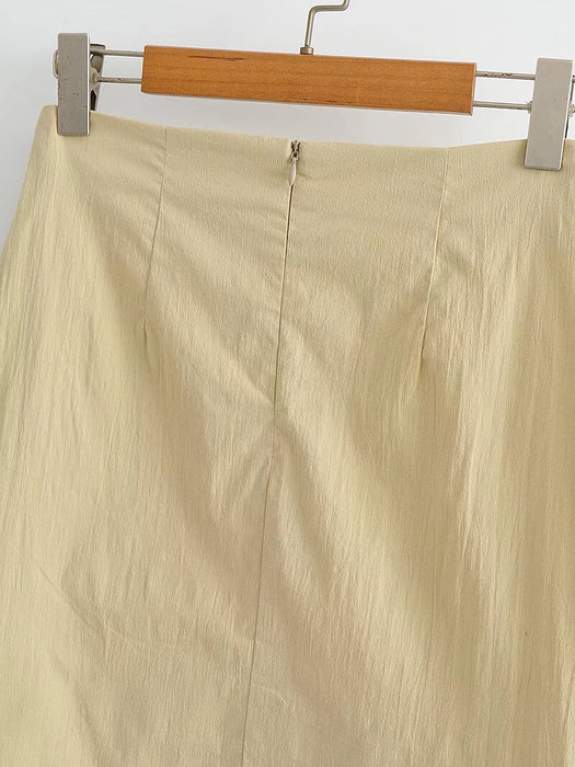 Color-Women Summer Solid Hip Skirt-Fancey Boutique