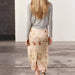 Color-Spring Women Slim High Waist Transparent Floral Print Midi Dress-Fancey Boutique
