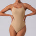 Color-Beauty Back Sexy Strap Base Fitness One Piece Nude Feel Corset Slim Triangle Yoga Jumpsuit-Fancey Boutique