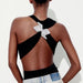Color-Spring Women Clothing Slim Jewelry Bowknot Decoration Jumpsuit-Fancey Boutique