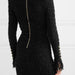 Color-Bright Silk Woolen Tassel Double Breasted V neck Long-Sleeved Slim Fit Short Dress Coat-Fancey Boutique