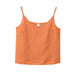 Color-V Neck Orange-Cotton Linen Sleeveless Vest Summer Women Clothing Niche Loose Fitting V Neck Sleeveless Inner Match Bottoming Shirt Outerwear Top-Fancey Boutique