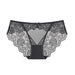 Color-Black-Sexy Mesh Lace Stitching Hip Lifting Low Waist Briefs Girl Panties Underwear Women-Fancey Boutique