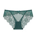 Color-Green-Sexy Mesh Lace Stitching Hip Lifting Low Waist Briefs Girl Panties Underwear Women-Fancey Boutique