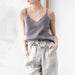 Color-Cotton Linen Sleeveless Vest Summer Women Clothing Niche Loose Fitting V Neck Sleeveless Inner Match Bottoming Shirt Outerwear Top-Fancey Boutique